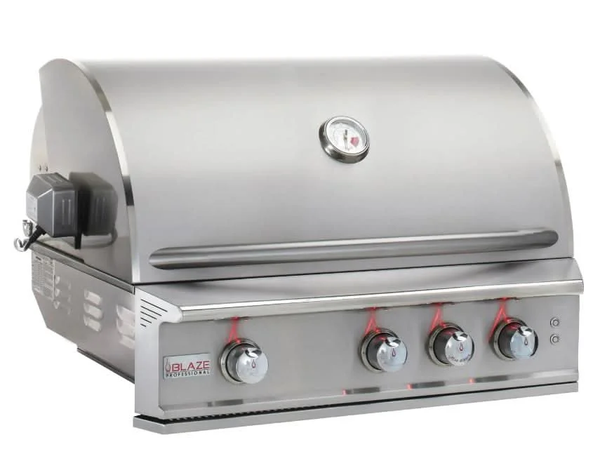 Blaze Professional LUX - 34-Inch 3-Burner Built-In Grill - Liquid Propane Gas with Rear Infrared Burner Open Box- BLZ-3PRO-LP-OB