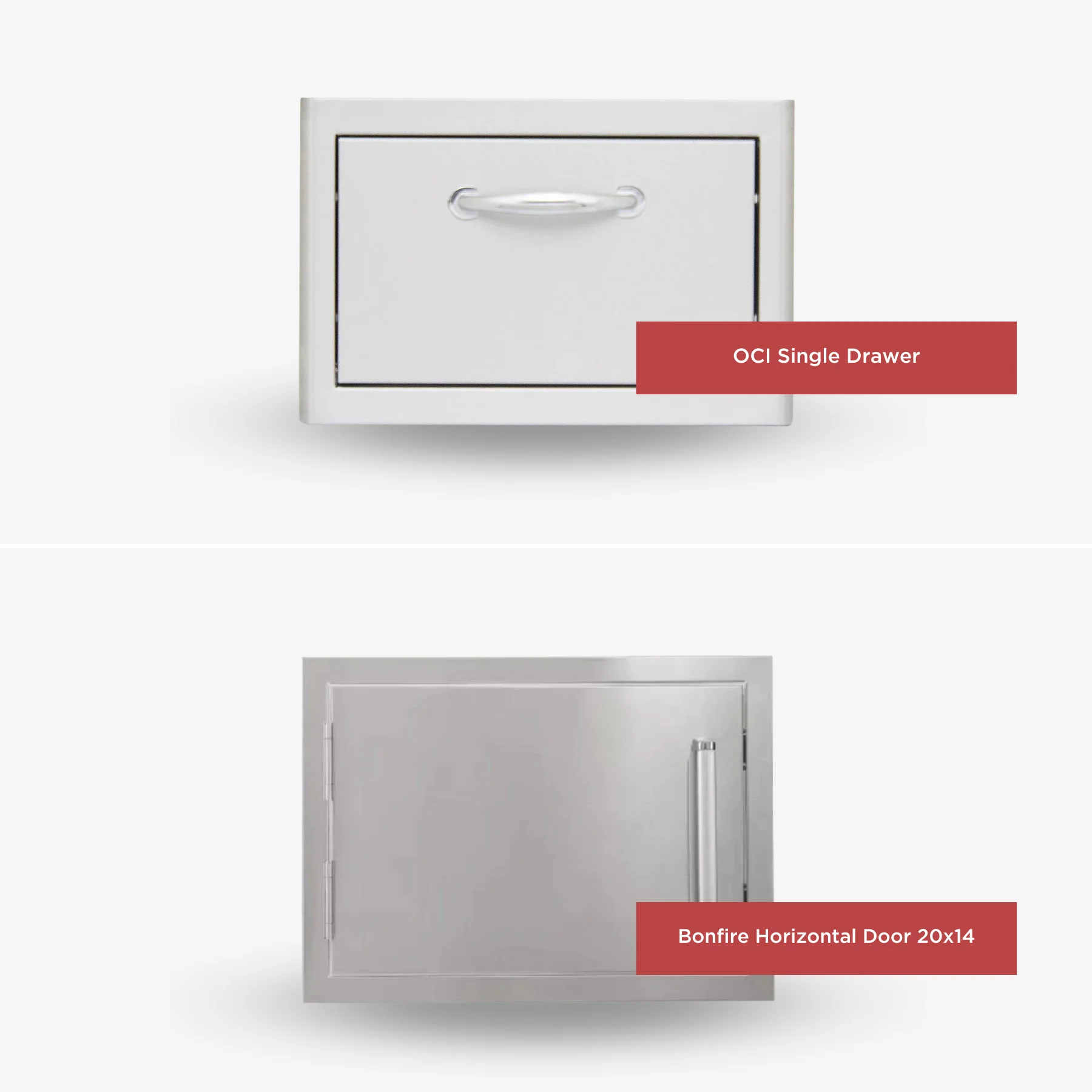 Whistler Basic Package with Stainless Steel Access Door and Single Drawer