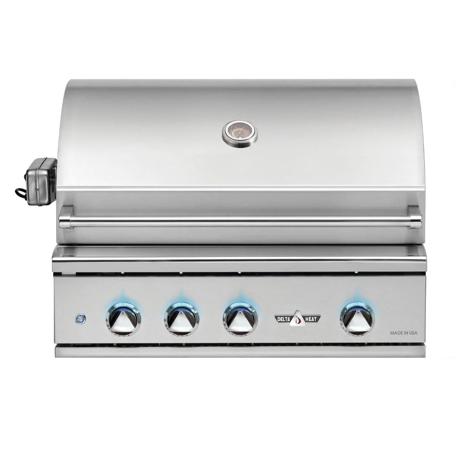 Delta Heat - 32-Inch 3-Burner Built-In Grill with Sear Zone and Infrared Rotisserie Burner- Liquid Propane Gas - DHBQ32RS-DL