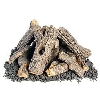 American Fyre Designs 34 Inch Campfyre Logs with Wood Chips- OCL-34