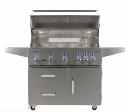 Bonfire Whistler Prime 500 - 42-Inch 5-Burner Freestanding Grill - Liquid Propane Gas - CBF500CDC-LP