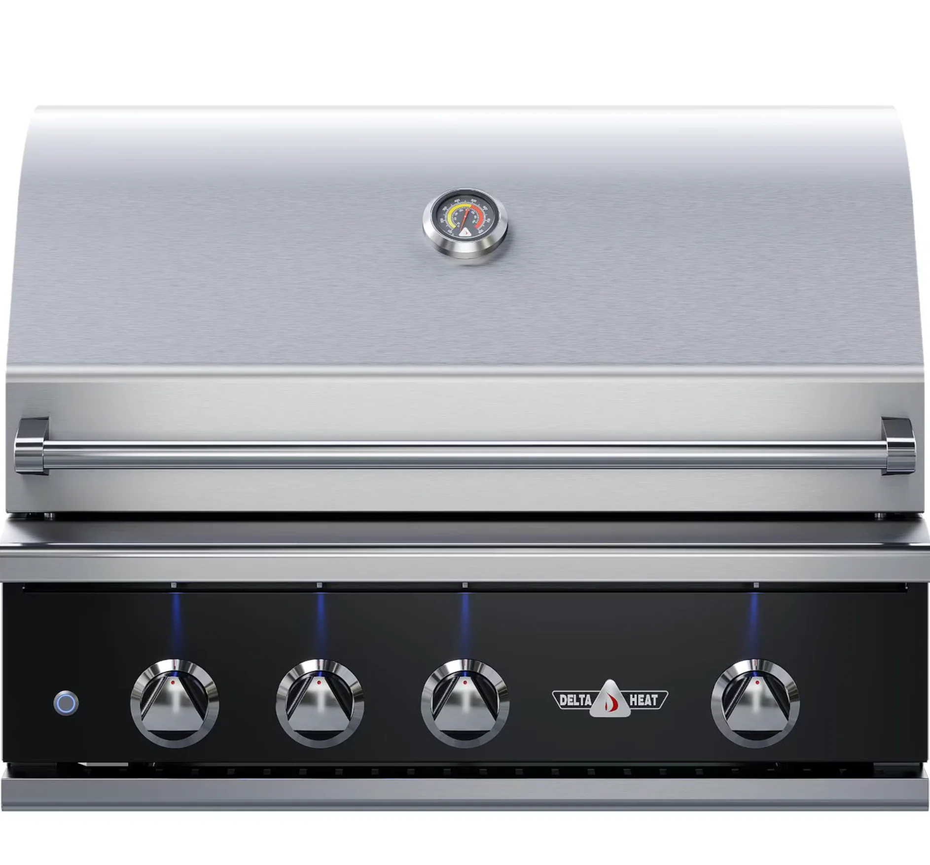 Delta Heat 38-Inch 3-Burner Built-In Propane Grill w/ Rotisserie & Sear Zone - Black Control Panel - DHBQ38RS-KL
