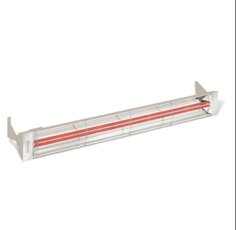 Infratech WD-Series 61 1/4-Inch 6000W Dual Element Electric Infrared Patio Heater, 480V, Beige - WD6048BE