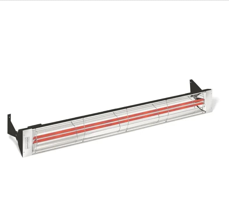 Infratech WD-Series 61 1/4-Inch 6000W Dual Element Electric Infrared Patio Heater, 480V, Black - WD6048BL