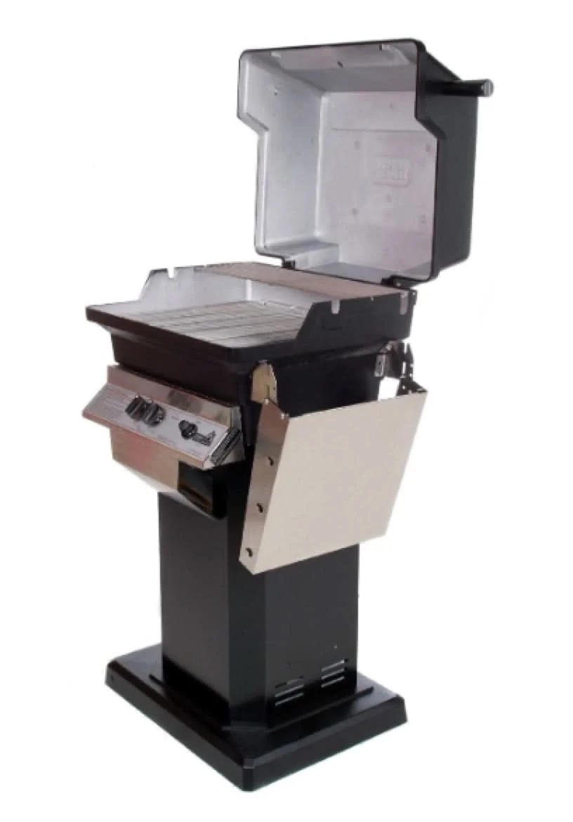 PGS A-Series A40 - 2-Burner Black Patio Base Grill - Liquid Propane Gas - A40LP + ABPED + ANB