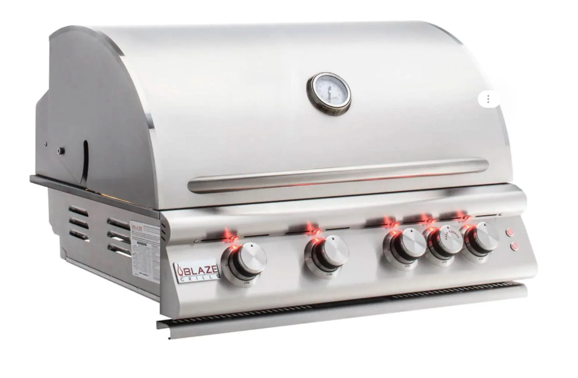 Blaze Premium LTE3 Marine Grade 32" 4-Burner Gas Grill with Rear Infrared Burner & Grill Lights - BLZ-4LTE3MG-NG
