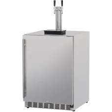Summerset 6.6c Deluxe Outdoor Rated Double Tap Kegerator - SSRFR-24DK2