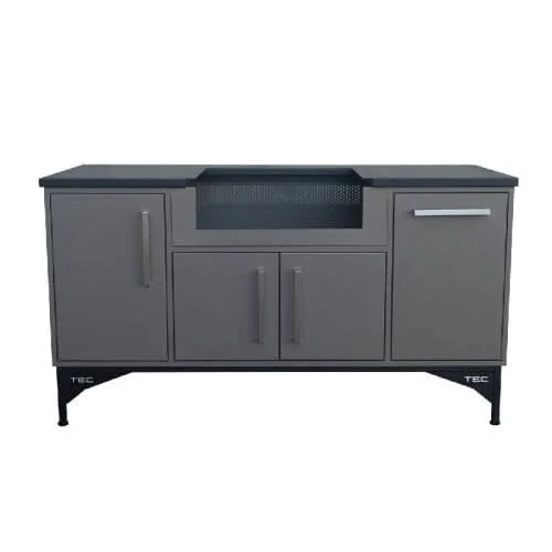 TEC 26" Sterling Patio on Midcentury Modern Island (66"), Liquid Propane Gas - STPFR1LPISL
