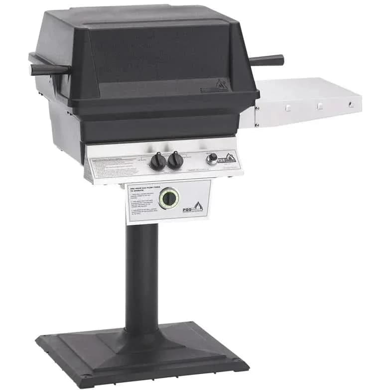 PGS T-Series T30 Commercial - 2-Burner Bolt-Down Patio Post Grill with Timer - Liquid Propane Gas - T30LP + AMPB