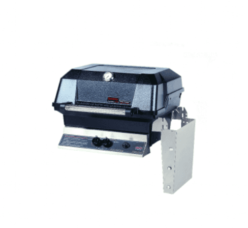 MHP JNR4DD - 37-Inch 2-Burner - Stainless Patio Base Grill with Stainless Steel Grids and Standard Burners - Liquid Propane Gas - JNR4DD-P + OCOL + OP-P