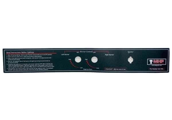 MHP WNK Control Panel Label (Old Model) - GGCPLBLE