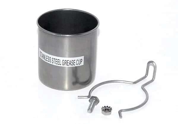 MHP Gas Grill Stainless Steel Round 3" Diameter Grease Cup- GGGC
