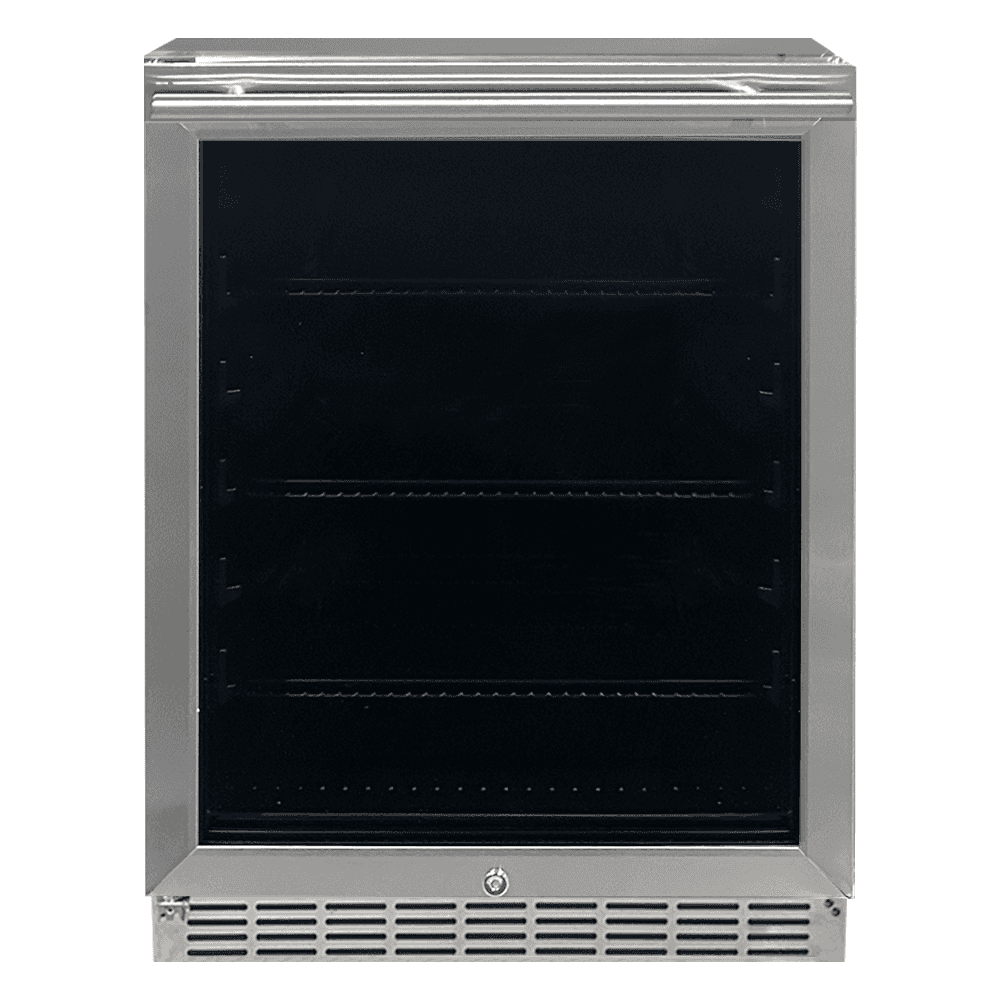 RCS 24" Outdoor Rated Refrigerator with Glass Door 5.01 Cu Ft.- REFR2D