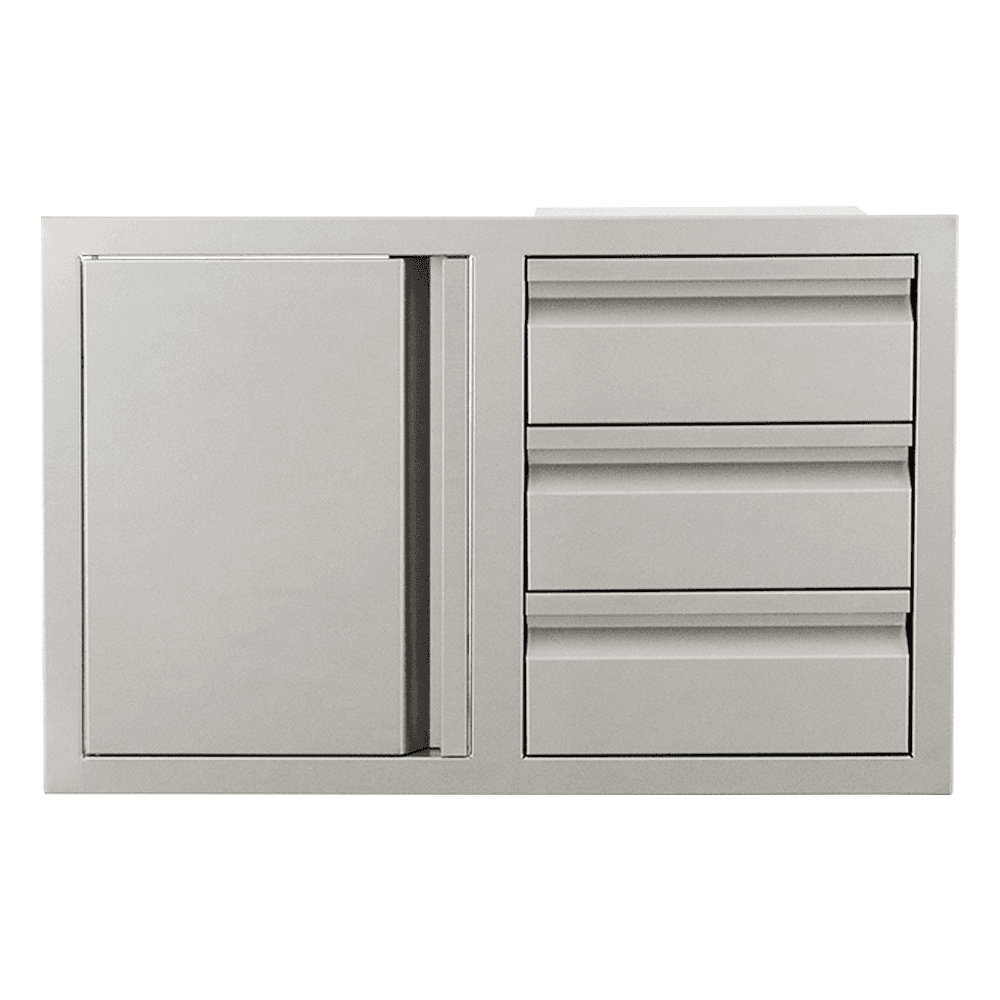 RCS Door/3-Drawer Combo Soft Close-LEFT SWING- VDC2SCL
