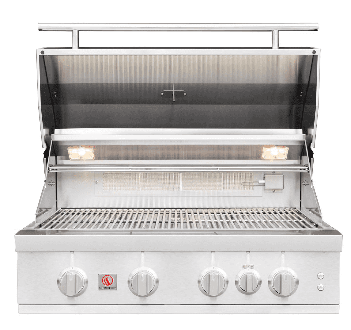 Summerset Sizzler Pro 32-in 4 Burner Built-In Natural Gas Grill w/ Rear Infrared Burner - SZRPRO32
