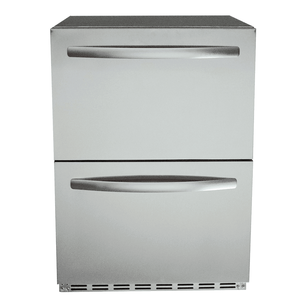 RCS 24-Inch 5.2 Cu. Ft. Outdoor Rated Dual Drawer Compact Refrigerator - REFR4